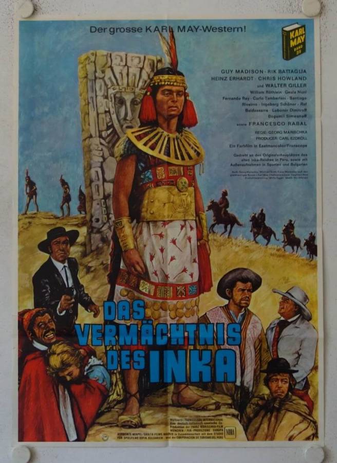 Karl May Das Vermächtnis des Inka originales deutsches Filmplakat